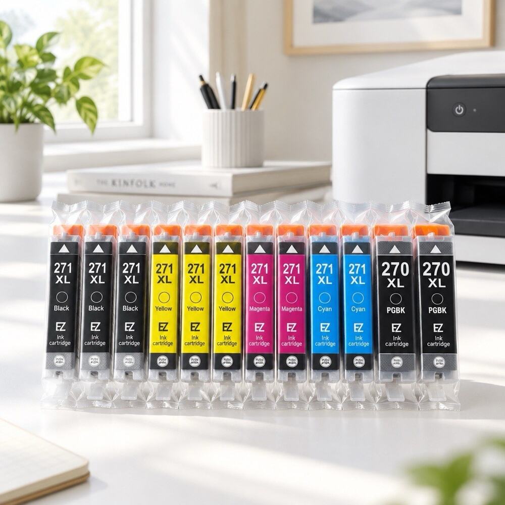 13 Ink Cartridges Genuine Canon & EZ Ink PGBK 270 CLI-271 271 XL Pixma OEM